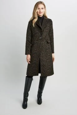Tahari Raven Wool Coat 9 Tahari Raven Wool Coat -ELIE TAHARI Sales 6023951 LEOPARD 1HERO 025