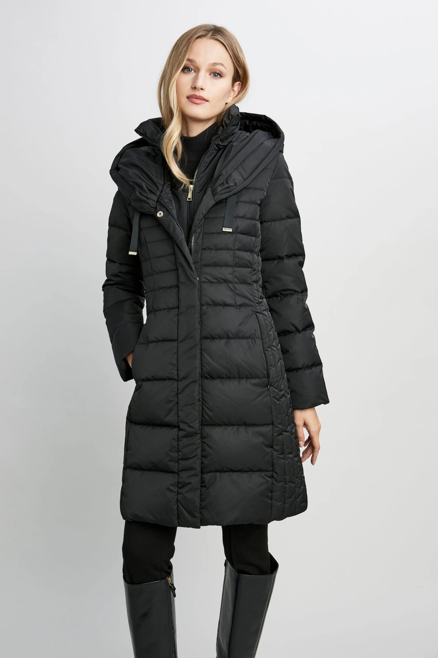 Tahari Long Double Layer Puffer Coat 4 Tahari Long Double Layer Puffer Coat - Image 2