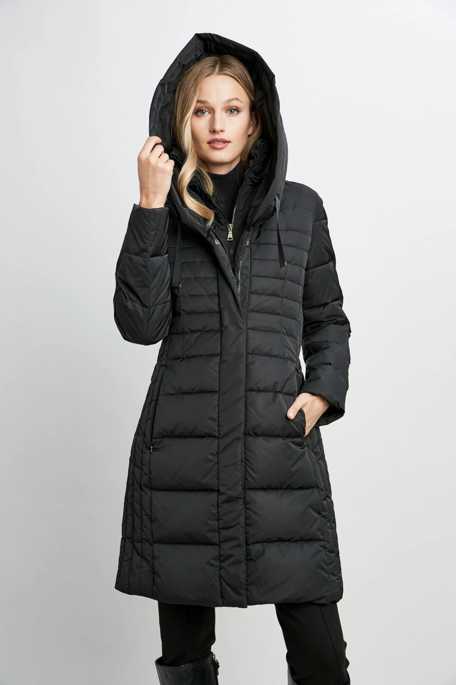 Tahari Long Double Layer Puffer Coat 5 Tahari Long Double Layer Puffer Coat - Image 3