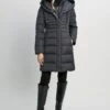 Tahari Double Layer Long Puffer Coat