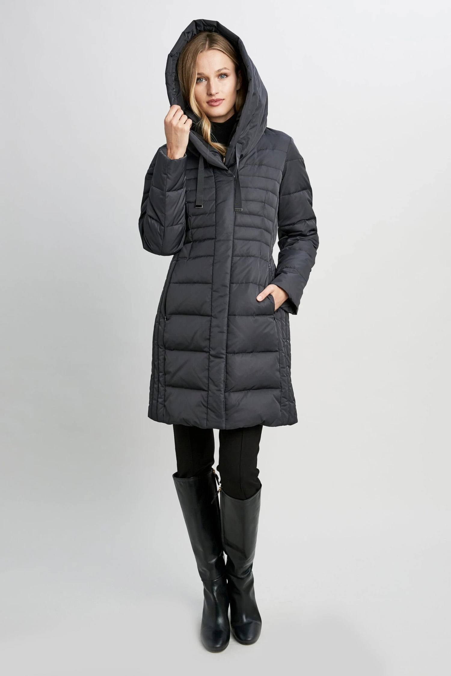 Tahari Double Layer Long Puffer Coat 5 Tahari Double Layer Long Puffer Coat - Image 3