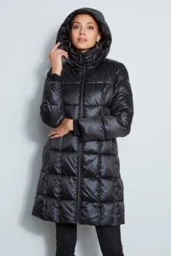 Tahari Hooded Puffer Coat
