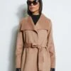 Tahari Double Face Lightweight Wool Wrap Coat 1 Tahari Double Face Lightweight Wool Wrap Coat -ELIE TAHARI Sales 6620635 ELLA CAMEL 2FRONT 1056