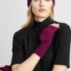 Elie Tahari Cashmere Popover Glove -ELIE TAHARI Sales AR1X3301 PLUM 1HERO