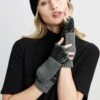 Elie Tahari Leather Popover Glove 1 Elie Tahari Leather Popover Glove -ELIE TAHARI Sales AR1X4301 BLACKHEATHERGREY 1HERO