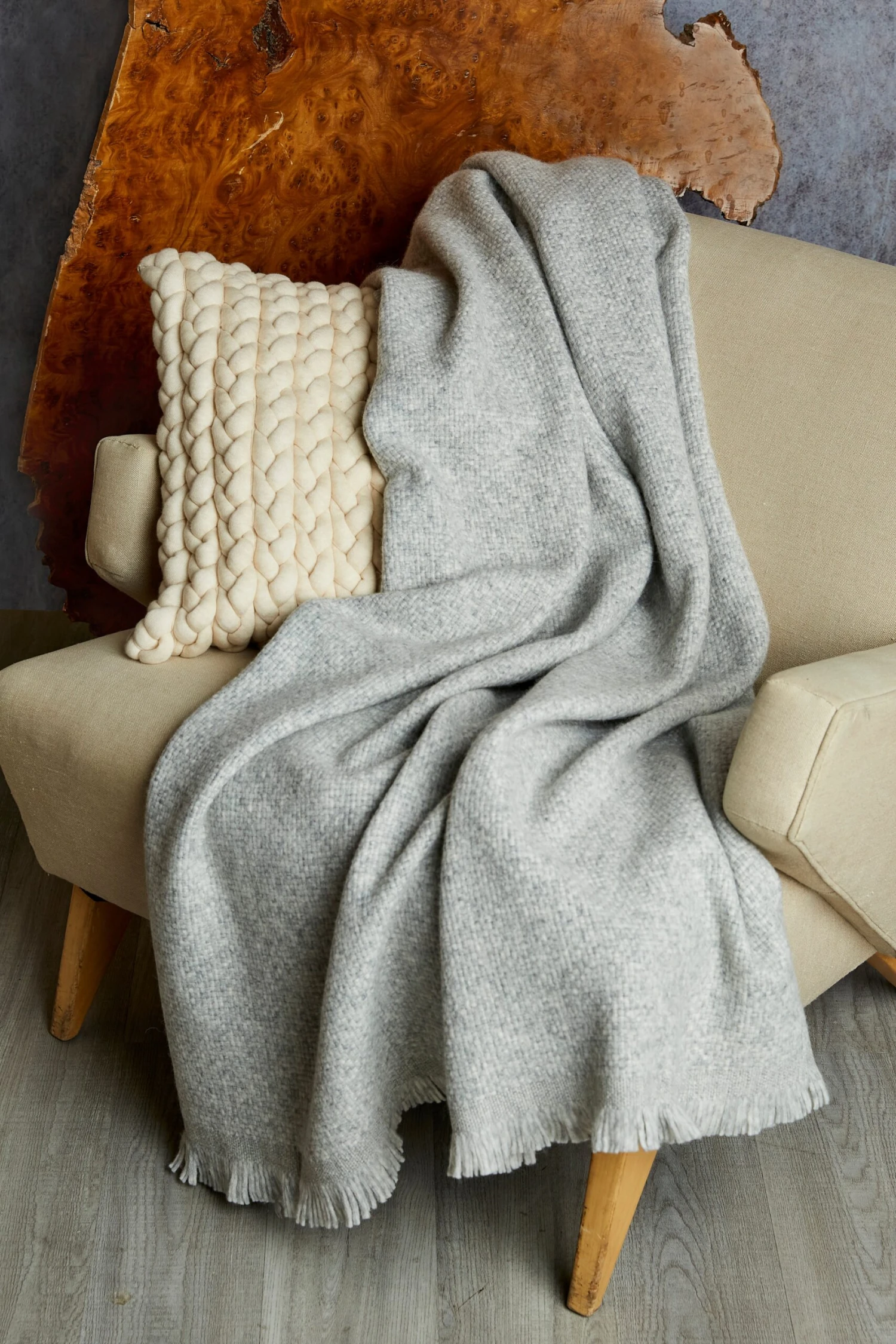 Elie Tahari Alpaca Knit Throw 3 Elie Tahari Alpaca Knit Throw