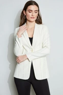 Elie Tahari Etch Stripe Blazer