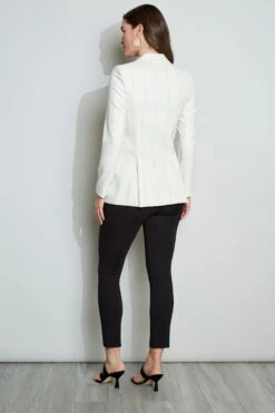 Elie Tahari Etch Stripe Blazer 15 Elie Tahari Etch Stripe Blazer -ELIE TAHARI Sales C505P100 LIGHT SAND BLACK 3BACK 056