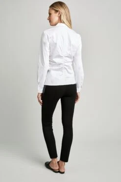 Elie Tahari Vichi Long Sleeve Shirt 11 Elie Tahari Vichi Long Sleeve Shirt -ELIE TAHARI Sales C6044500 WHITE 3BACK 0048