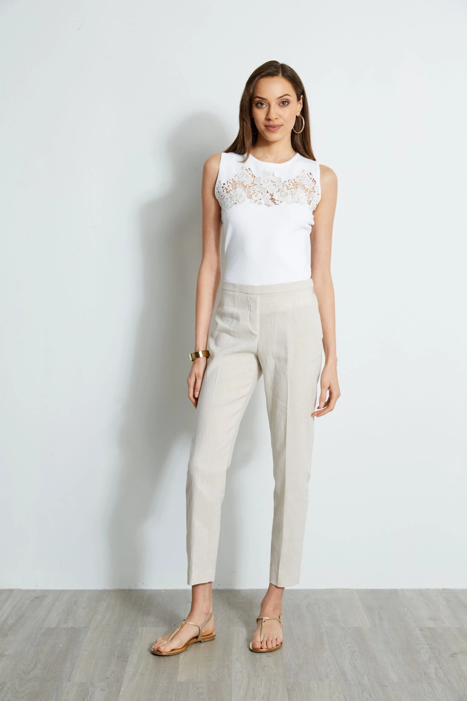Elie Tahari Slim Fit Linen Pant 4 Elie Tahari Slim Fit Linen Pant - Image 2