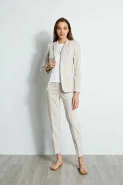 Elie Tahari Linen Blazer -ELIE TAHARI Sales CR405K200 PUTTYMELANGE E405K103 PUTTYMELANGE E45XB503 PEARL 1hero 0701