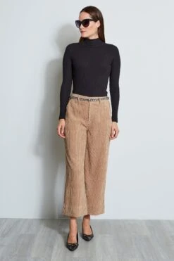 Elie Tahari Cropped Corduroy Pant 10 Elie Tahari Cropped Corduroy Pant -ELIE TAHARI Sales CROPPEDCORDPANT E801H202 HAZELNUT 1HERO 1836