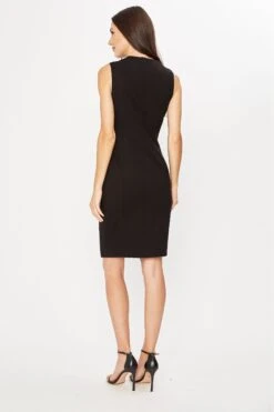 Elie Tahari Roanna Dress -ELIE TAHARI Sales CU82W60U ROANNADRESS BLACK 3BACK 044