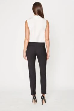 Elie Tahari Jillian Straight Leg Pant -ELIE TAHARI Sales CU8P820U JILLIANSLIM BLACK 3BACK 022