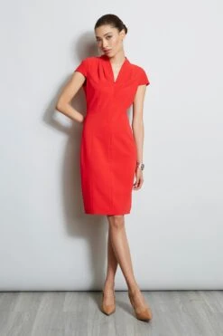 Elie Tahari Contour Crepe Dress