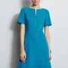 Elie Tahari Zip Crepe Dress