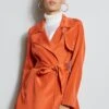 Silk Trench Jacket