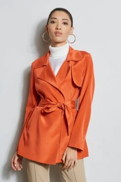 Silk Trench Jacket