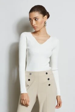 Long Sleeve Sweetheart Knit