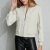 Elie Tahari Jacquard Bomber 1 Elie Tahari Jacquard Bomber -ELIE TAHARI Sales E201A122 BUFF 2FRONT 081