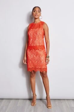 Elie Tahari Lace Shell 10 Elie Tahari Lace Shell -ELIE TAHARI Sales E201D303 Tomato E2087103 Tomato E201D503 Tomato 1hero 1621
