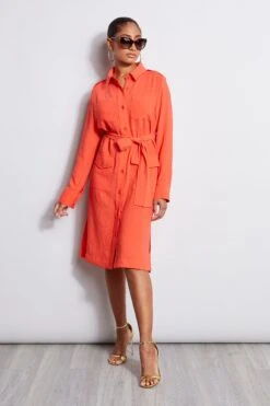 Elie Tahari Utility Shirt Dress