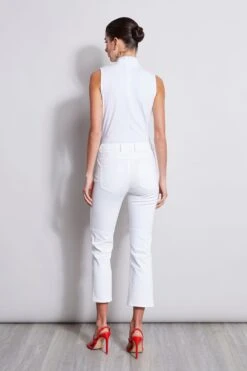 Elie Tahari Sleeveless Mock Twist Knit -ELIE TAHARI Sales E202P203 Indigo E201F503 Tomato 3BACK 2300