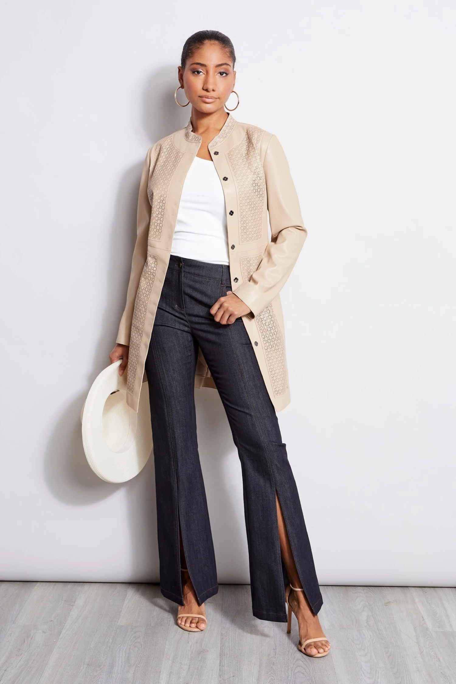 Elie Tahari Slit Front Denim Pant 4 Elie Tahari Slit Front Denim Pant - Image 2