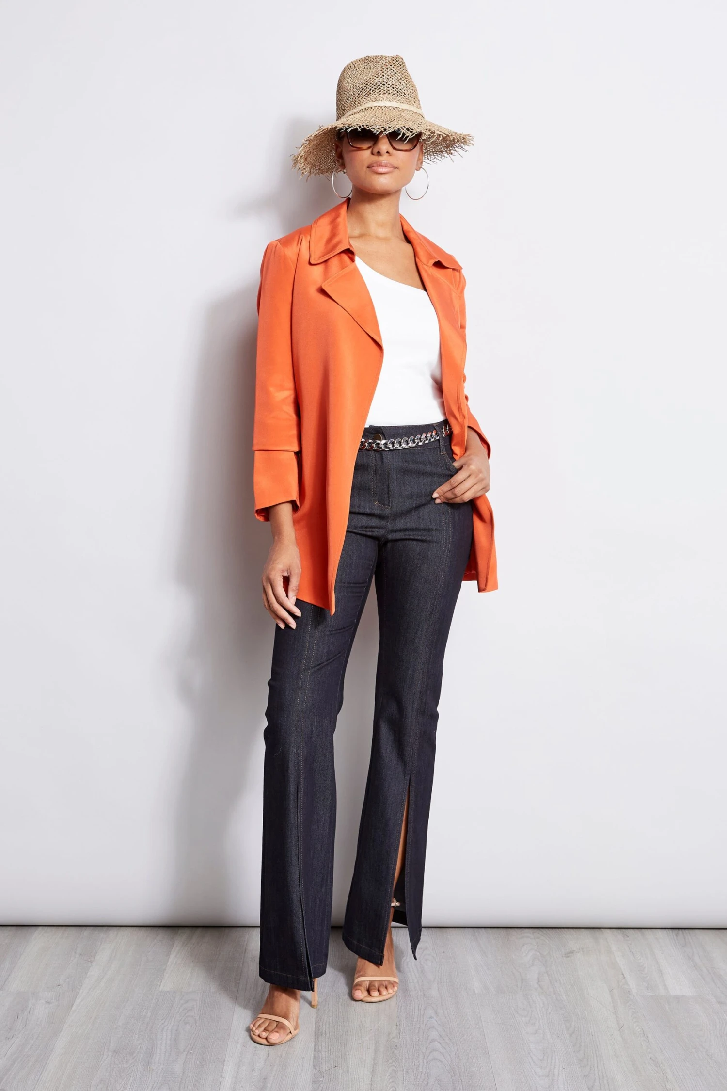 Elie Tahari Slit Front Denim Pant 7 Elie Tahari Slit Front Denim Pant - Image 5