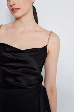 Elie Tahari Silk Satin Chain Cami 9 Elie Tahari Silk Satin Chain Cami -ELIE TAHARI Sales E2087203 BLACK E207G503 BLACK 4styling 4903