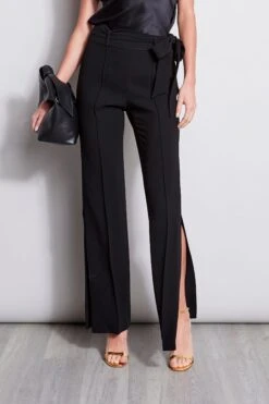 Elie Tahari Side Slit Sash Pant
