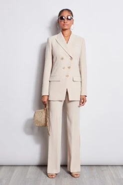 Elie Tahari 5 Button Double Breasted Blazer -ELIE TAHARI Sales E2087223 IslandSand E2087103 IslandSand ETR21349 White 1HERO1950