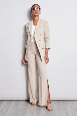 Elie Tahari 5 Button Double Breasted Blazer -ELIE TAHARI Sales E2087223 IslandSand E2087103 IslandSand ETR21349 White 1HERO 1980