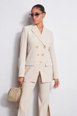 Elie Tahari 5 Button Double Breasted Blazer