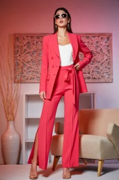 Elie Tahari Side Slit Sash Pant -ELIE TAHARI Sales E2087223 TropicPink E2087103 TropicPink E307G502 FeshPearl 1075 59b2358f 80fb 4e3e 90d3 80dd3bd46dc0