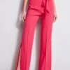 Elie Tahari Side Slit Sash Pant -ELIE TAHARI Sales E2087223 TropicPink E2087103 TropicPink E307G502 FeshPearl 2front 1613