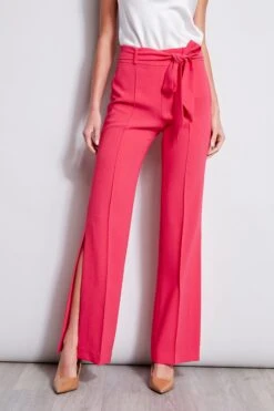 Elie Tahari Side Slit Sash Pant
