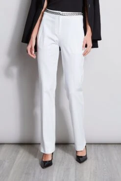 Elie Tahari Straight Leg Stretch Pant