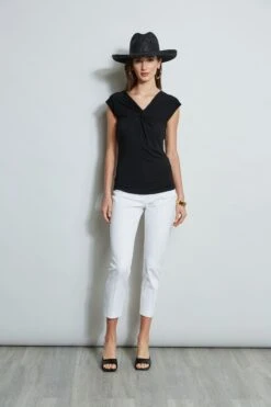 Elie Tahari Twist Knot Knit -ELIE TAHARI Sales E20M021U WHITE E556X503 BLACK 1Hero 385