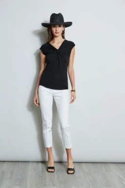 Elie Tahari Twist Knot Knit -ELIE TAHARI Sales E20M021U WHITE E556X503 BLACK 1Hero 392