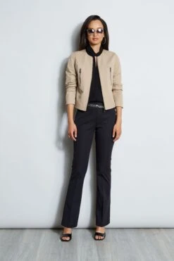 Elie Tahari Stretch Twill Fit & Flare Pant -ELIE TAHARI Sales E210N503 BLACK E70M0103 RATTAN E70M0203 BLACK 4styling 988