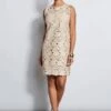 Elie Tahari Lasercut Vegan Dress -ELIE TAHARI Sales E2141603 IslandSand 1HERO 3617