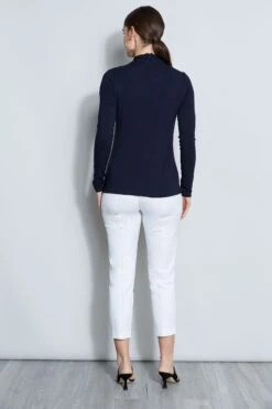 Elie Tahari Long Sleeve Twist Knit -ELIE TAHARI Sales E256B512 STARGAZER 3BACK 094