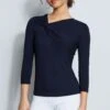 Elie Tahari Asymmetrical Twist Knot Knit