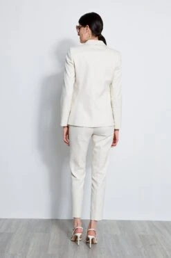 Elie Tahari Jacquard Stretch Panel Blazer -ELIE TAHARI Sales E3033203 VANILLABEAN E3033103 VANILLABEAN E15XA502 WHITE 3BACK 1216