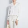 Elie Tahari Long Sleeve Silk Contour Shirt