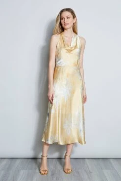 Elie Tahari Eclipse Halter Dress
