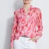 Elie Tahari Silk Biba Swirl Button Down Shirt -ELIE TAHARI Sales E303D202 WHITE E2087103 TROPICPINK E3045503 MULTI 1HERO 478 1