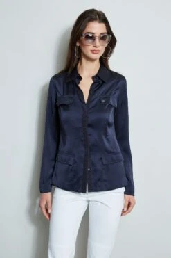 Elie Tahari Cargo Utility Jacket