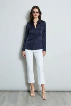 Elie Tahari Cargo Utility Jacket -ELIE TAHARI Sales E303D202 WHITE E5027503 STARGAZER E410N513 STARGAZER 1hero 286